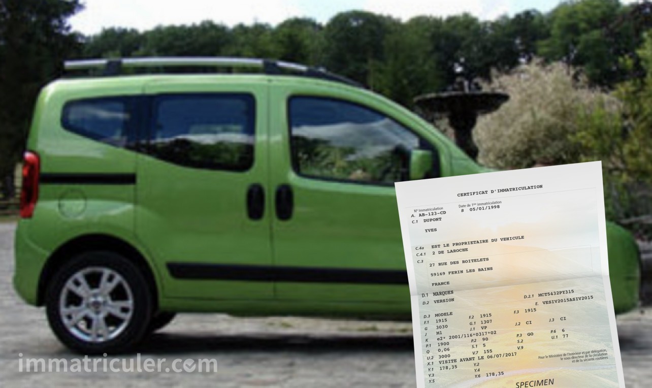 prix carte grise fiat qubo-61