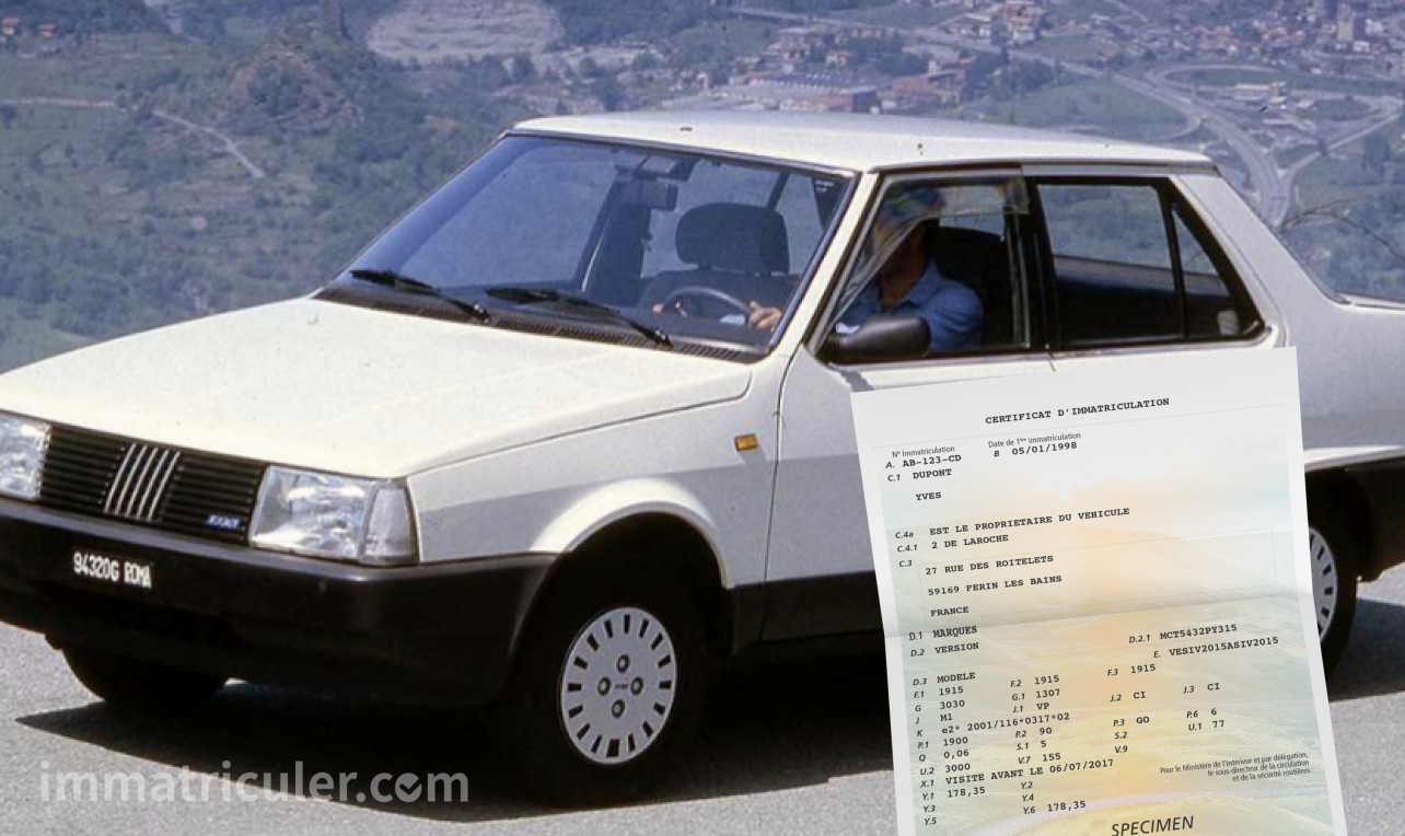 prix carte grise fiat regata-61