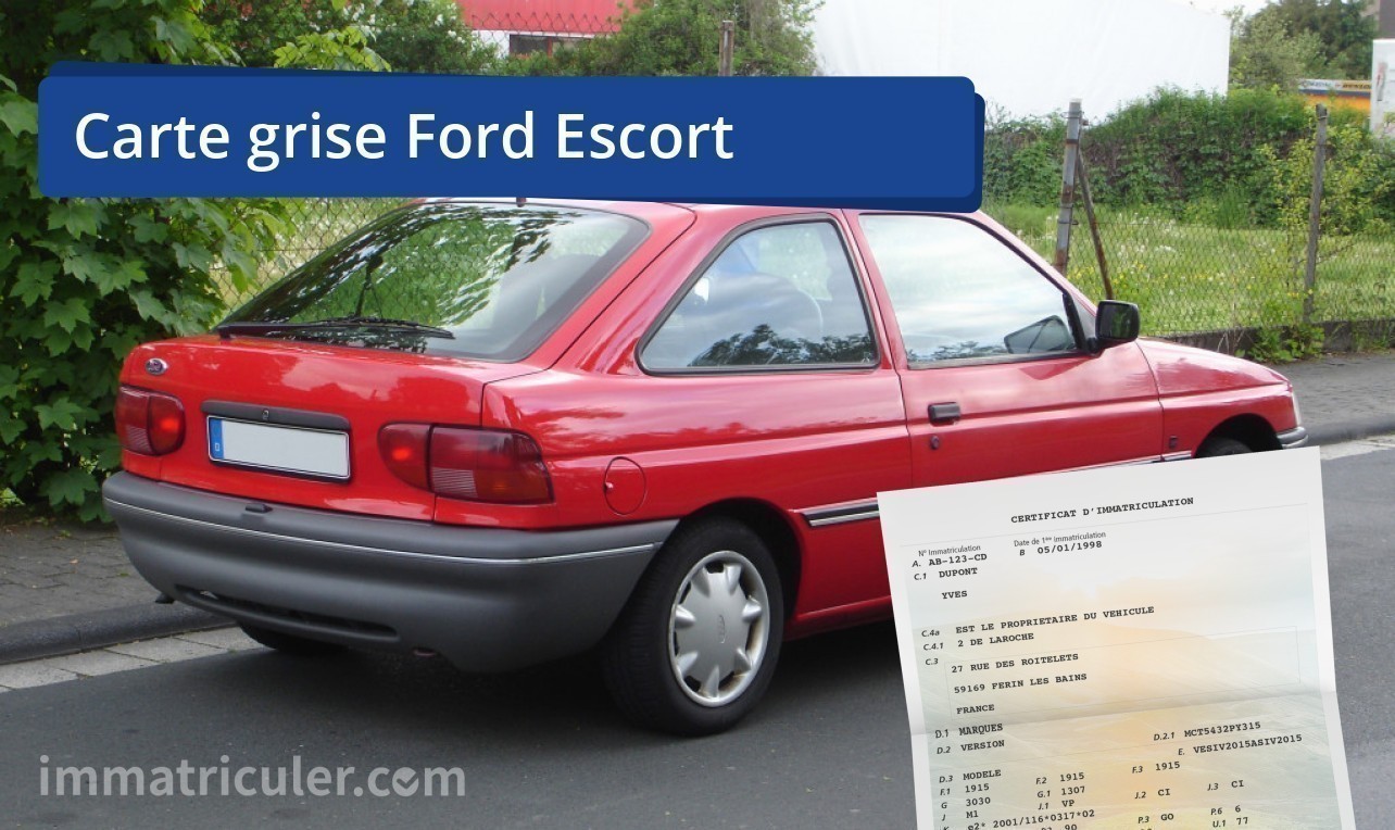 prix carte grise ford escort-63