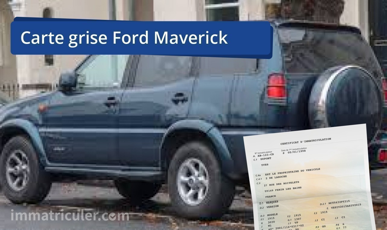 prix carte grise ford maverick-63
