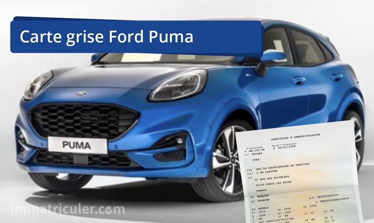 prix carte grise ford puma-63