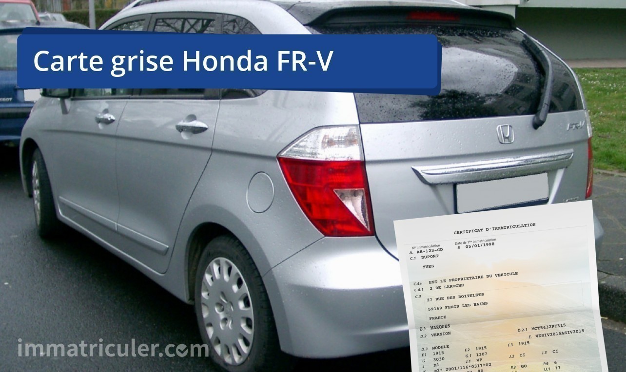 prix carte grise honda fr-v-76
