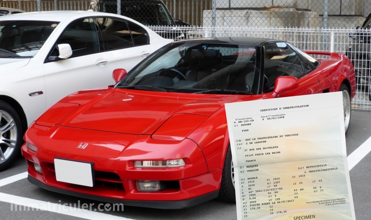 prix carte grise honda nsx-76