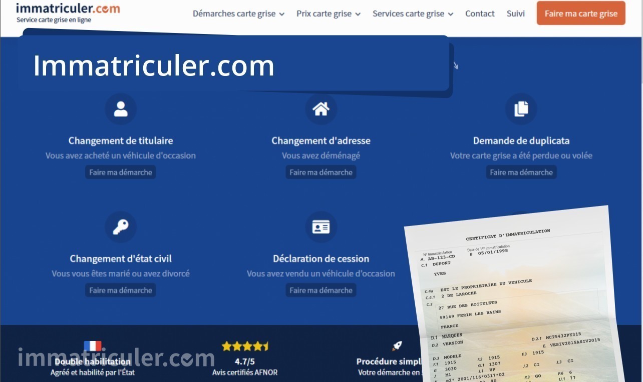 immatriculer service carte grise
