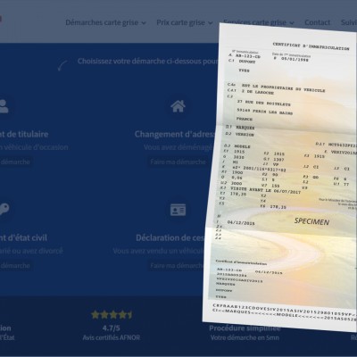 immatriculer service carte grise