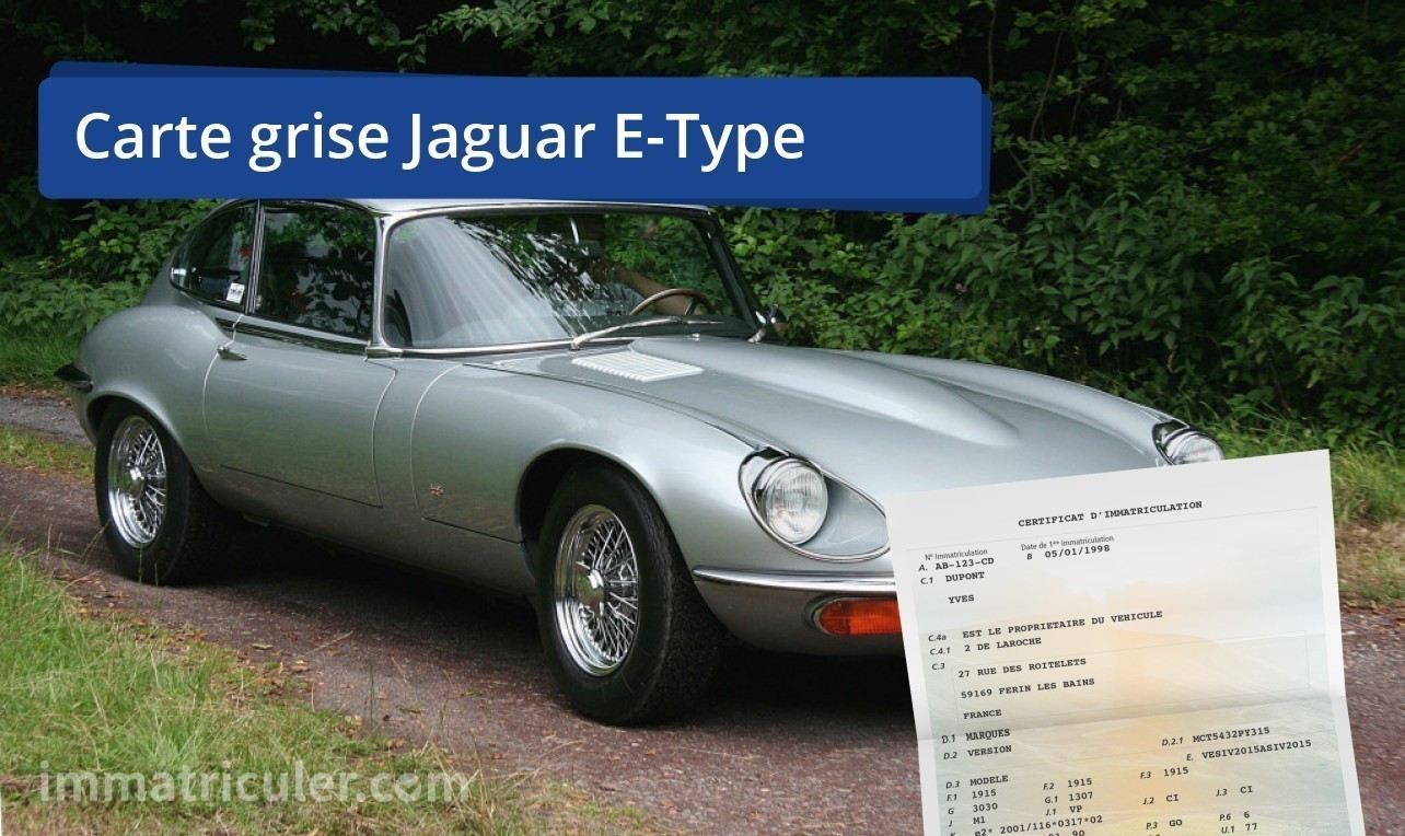 prix carte grise jaguar e-type-88