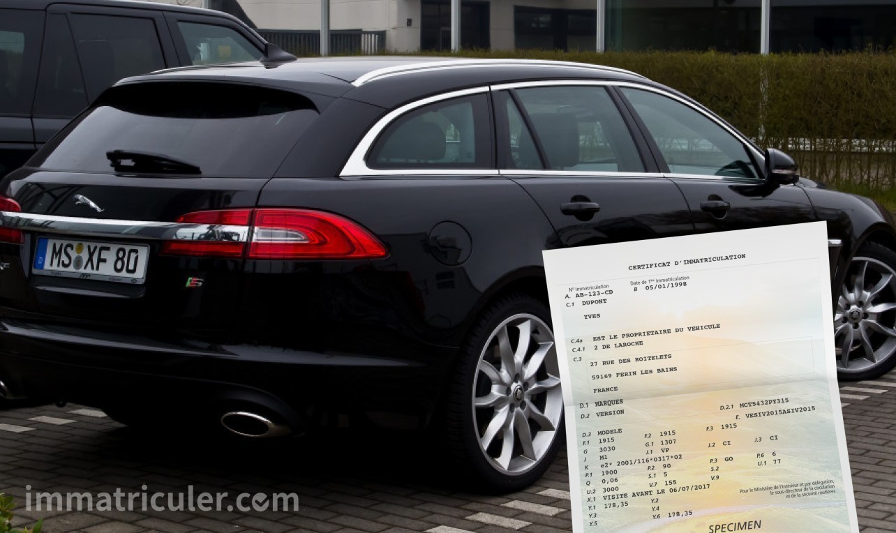 prix carte grise jaguar xf-88