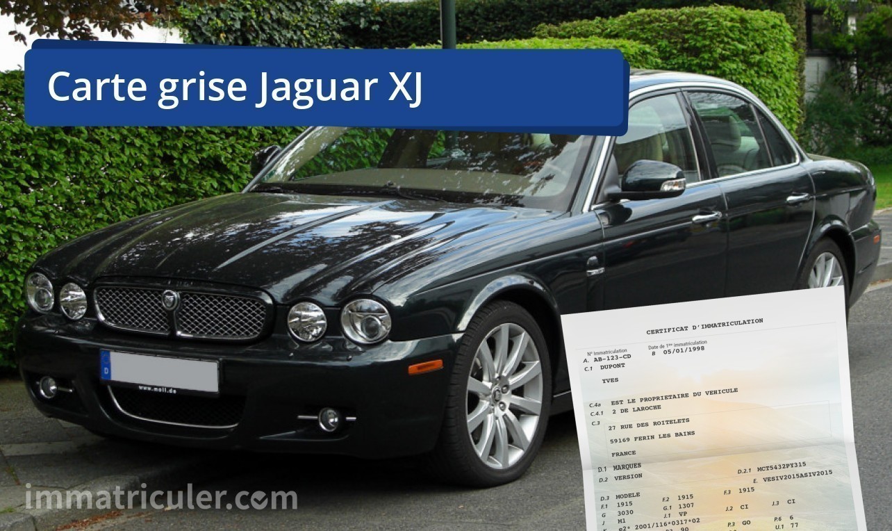 prix carte grise jaguar xj-88