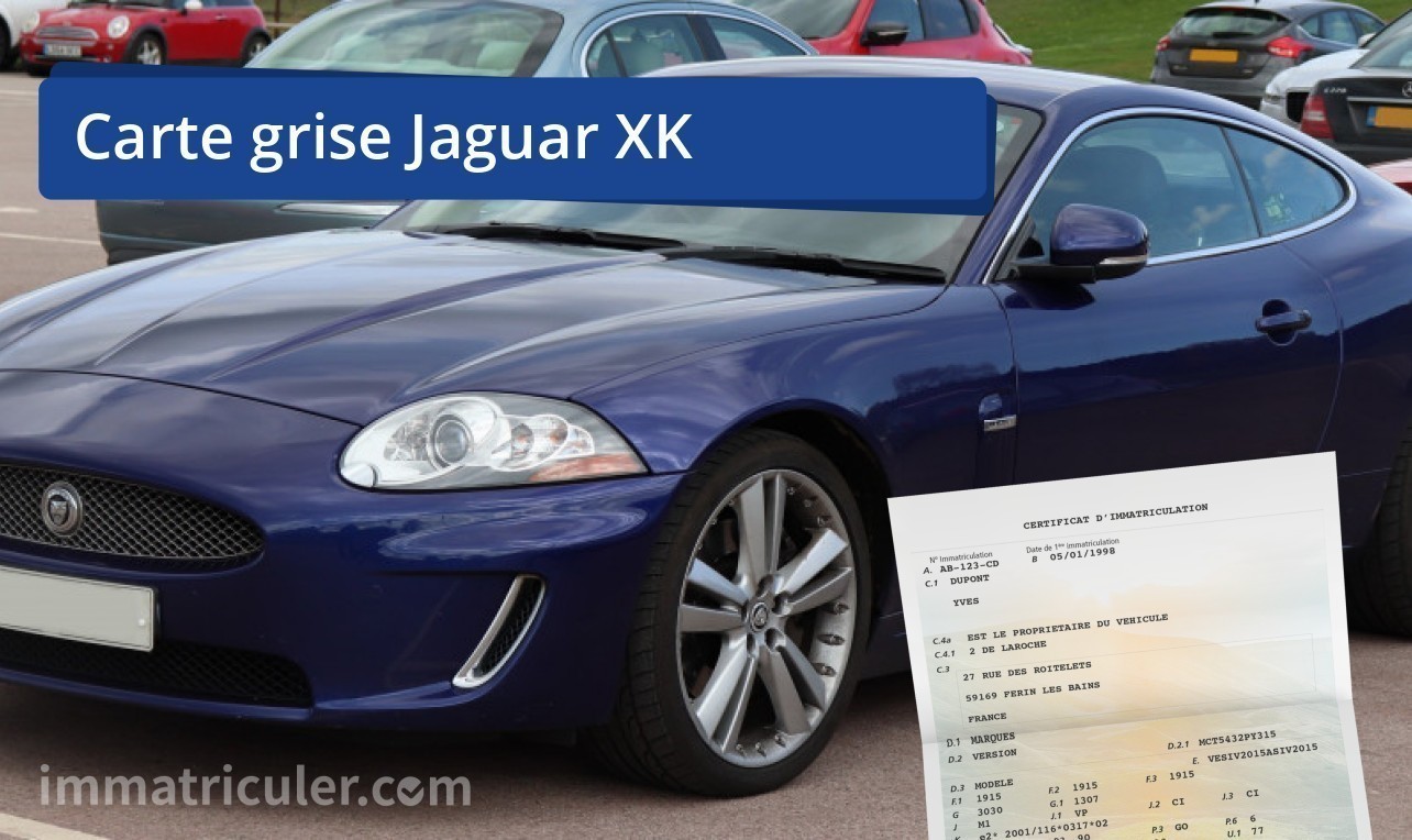 prix carte grise jaguar xk-88