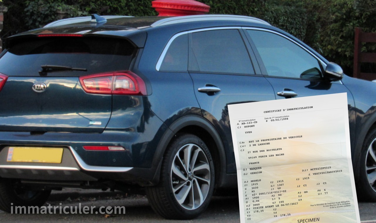 prix carte grise kia niro-92