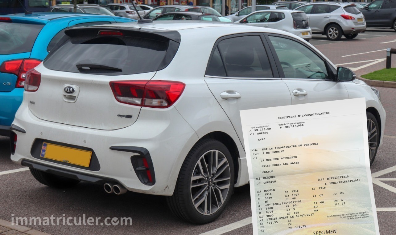 prix carte grise kia rio-92