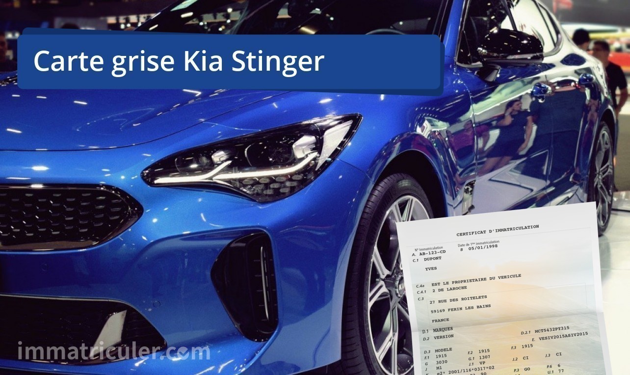 prix carte grise kia stinger-92