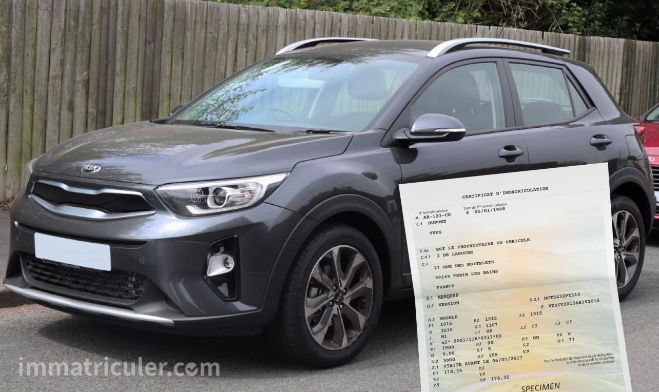 prix carte grise kia stonic-92