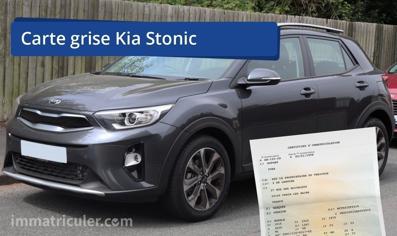 prix carte grise kia stonic-92