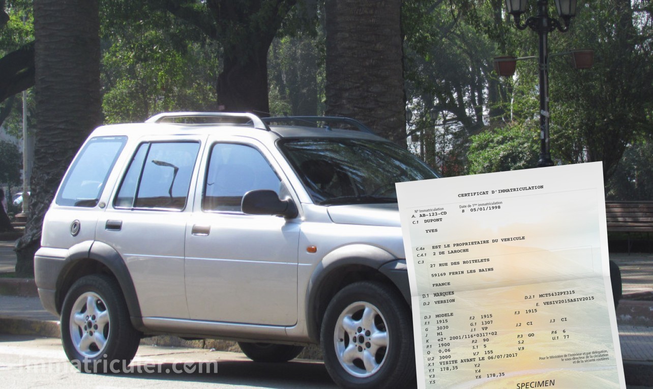 prix carte grise land-rover freelander-97