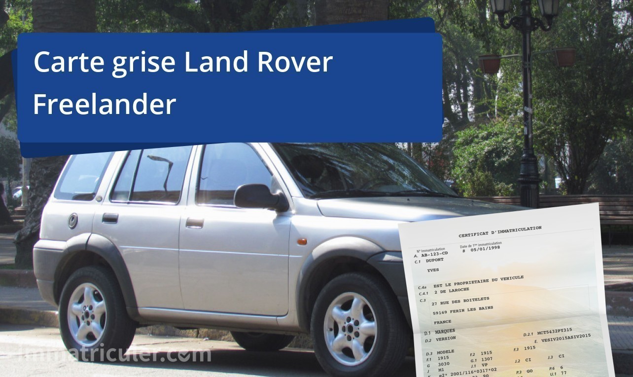 prix carte grise land-rover freelander-97