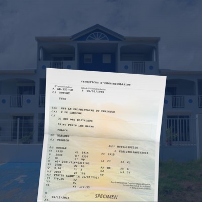 prix carte grise Vauclin 97280