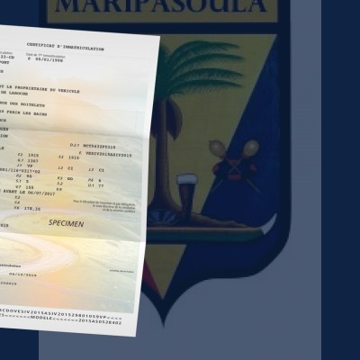 prix carte grise Maripasoula 97370