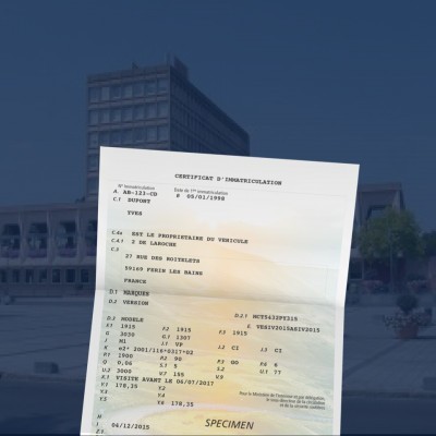 prix carte grise Maubeuge 59600