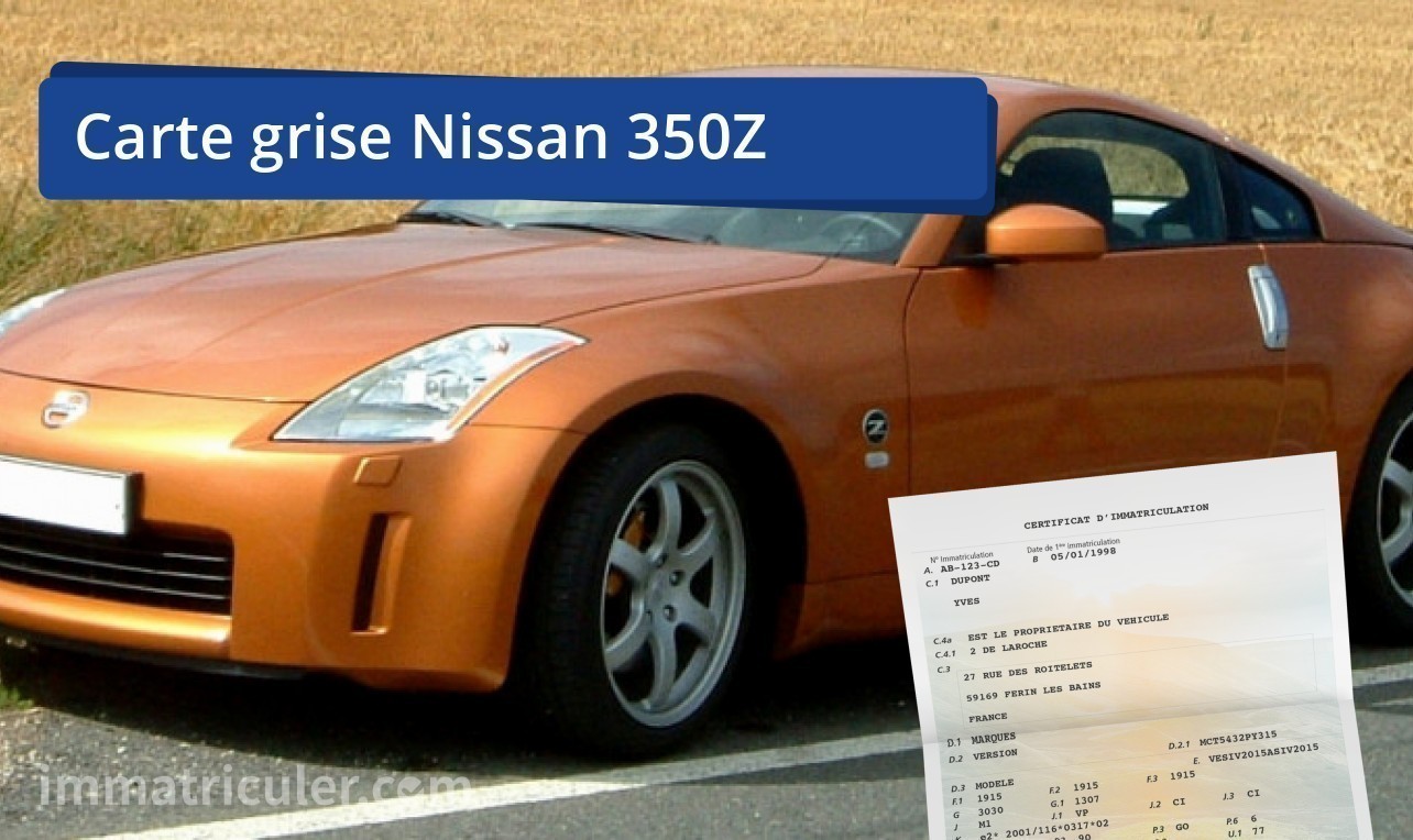 prix carte grise nissan 350z-127
