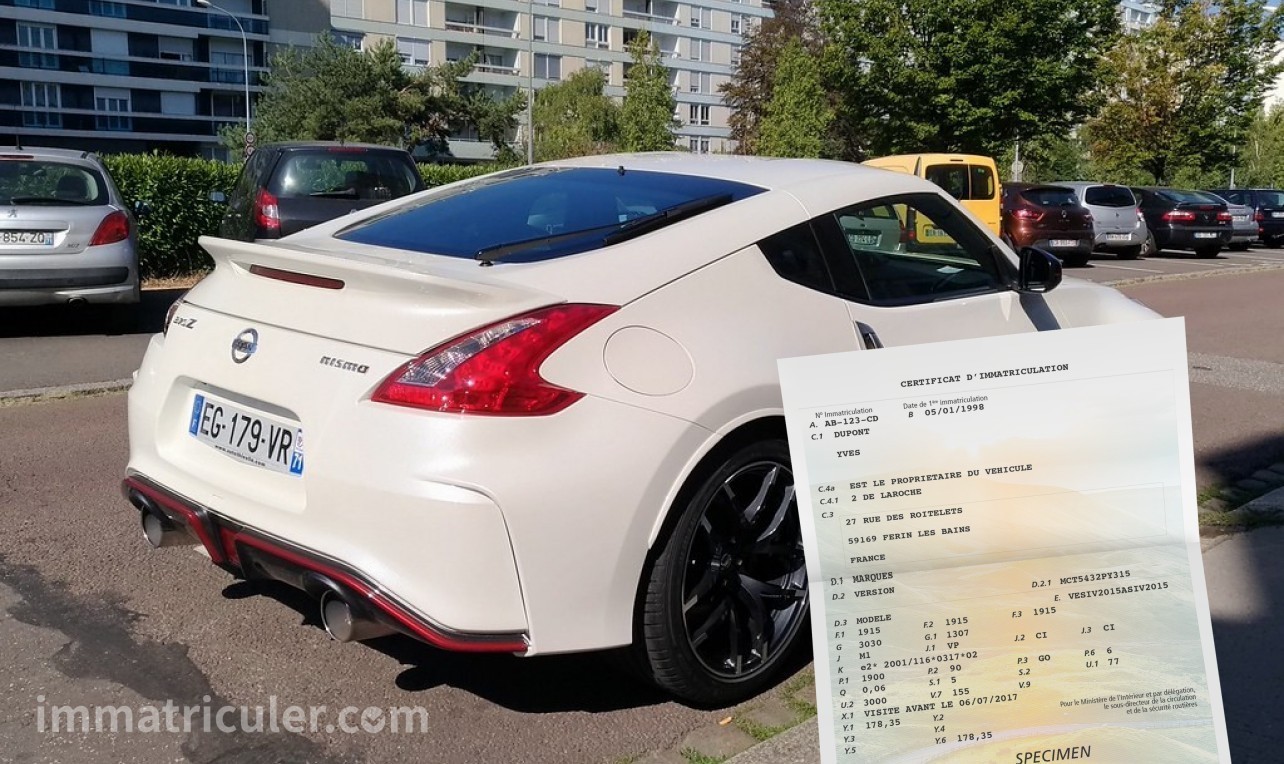 prix carte grise nissan 370z-127