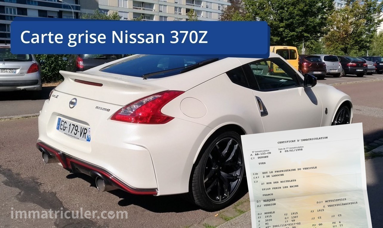 prix carte grise nissan 370z-127