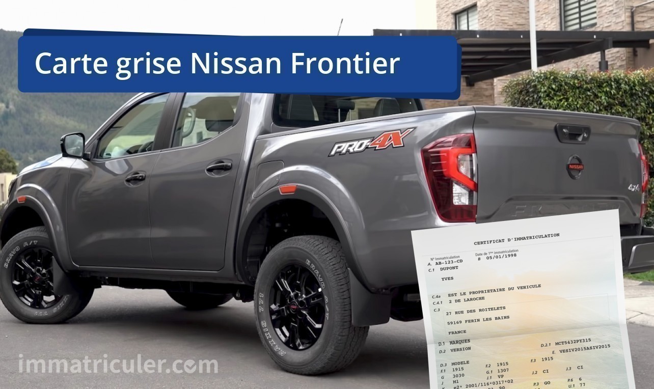 prix carte grise nissan frontier-127