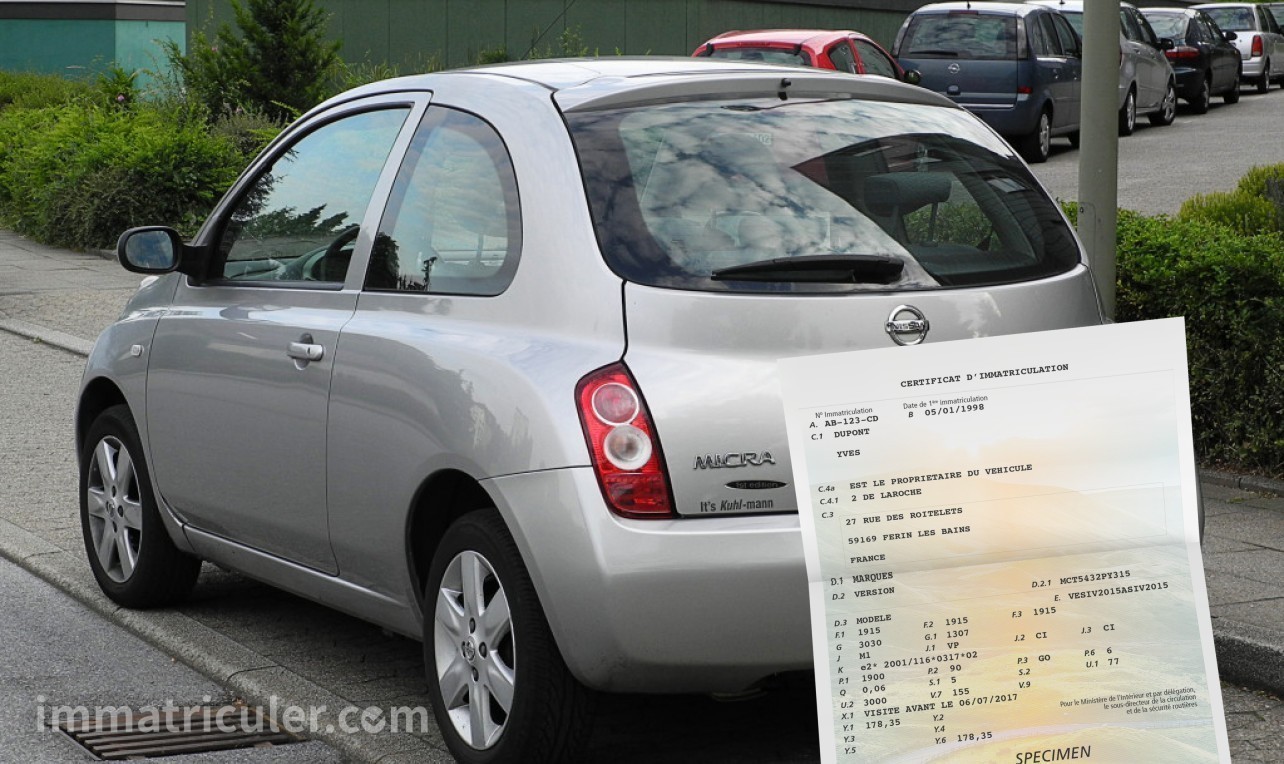 prix carte grise nissan micra-127