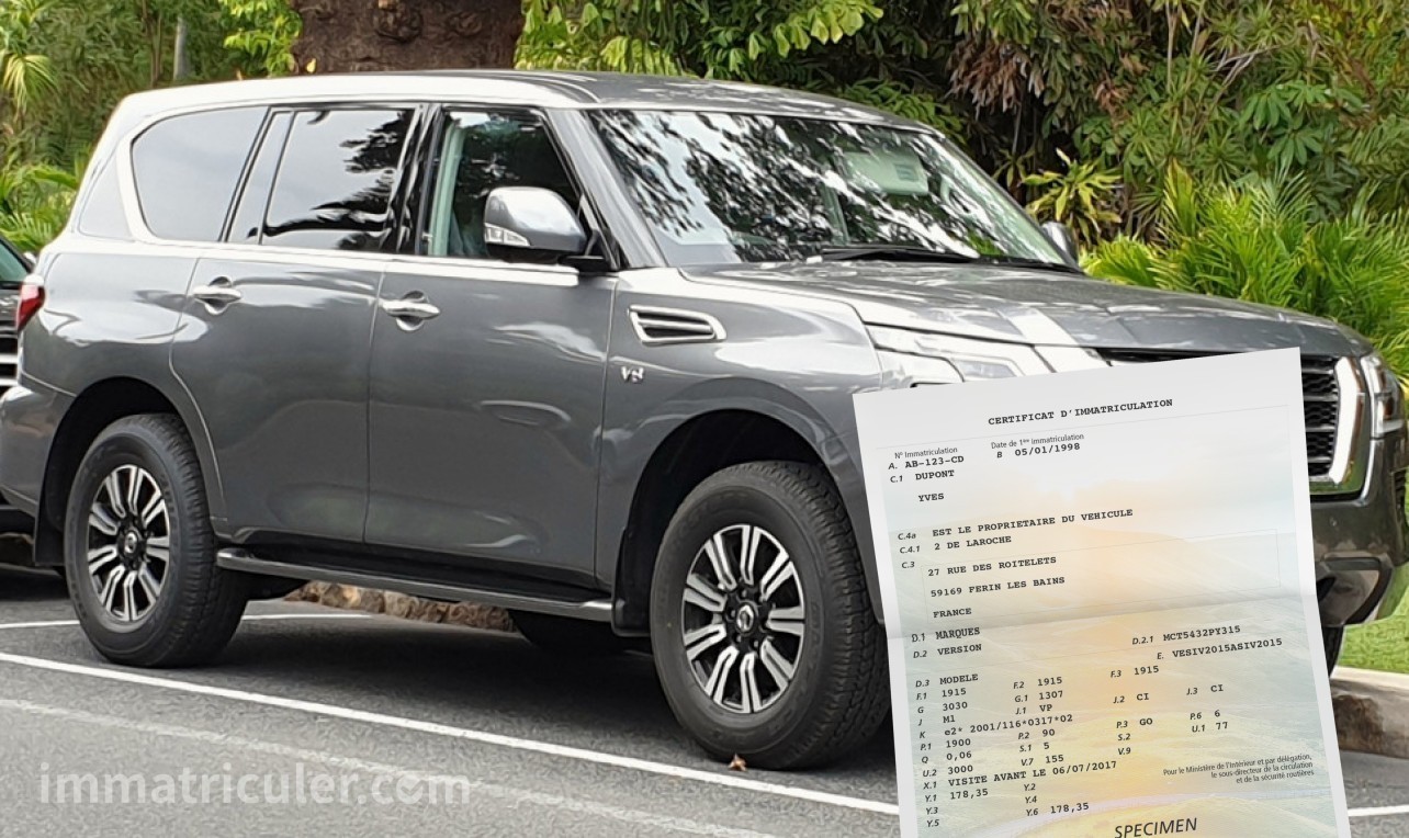 prix carte grise nissan patrol-127