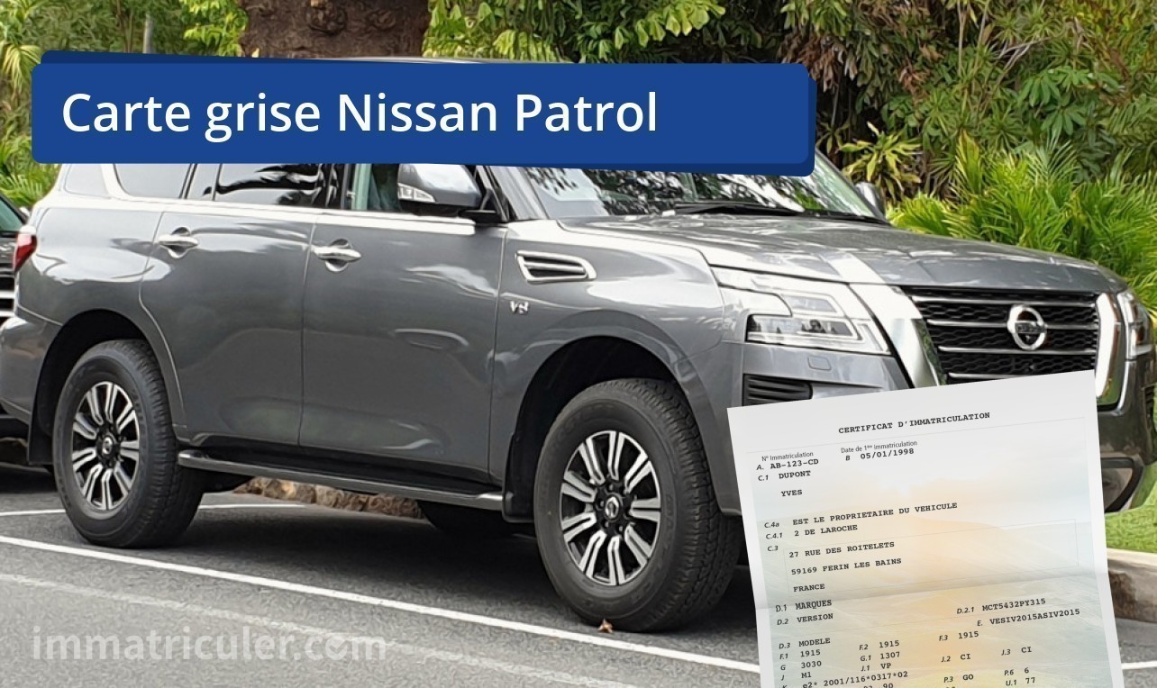 prix carte grise nissan patrol-127