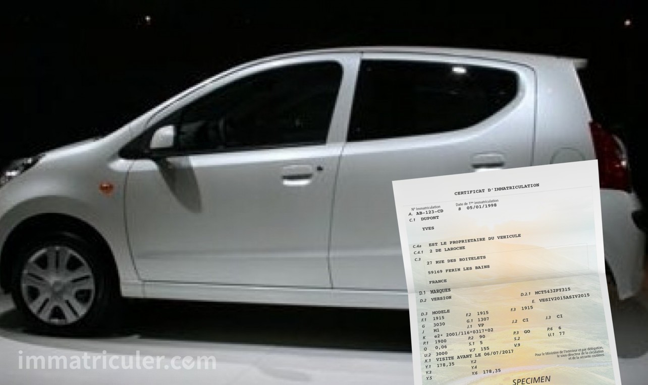 prix carte grise nissan pixo-127