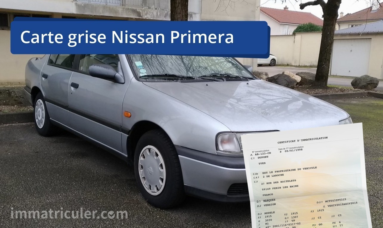 prix carte grise nissan primera-127