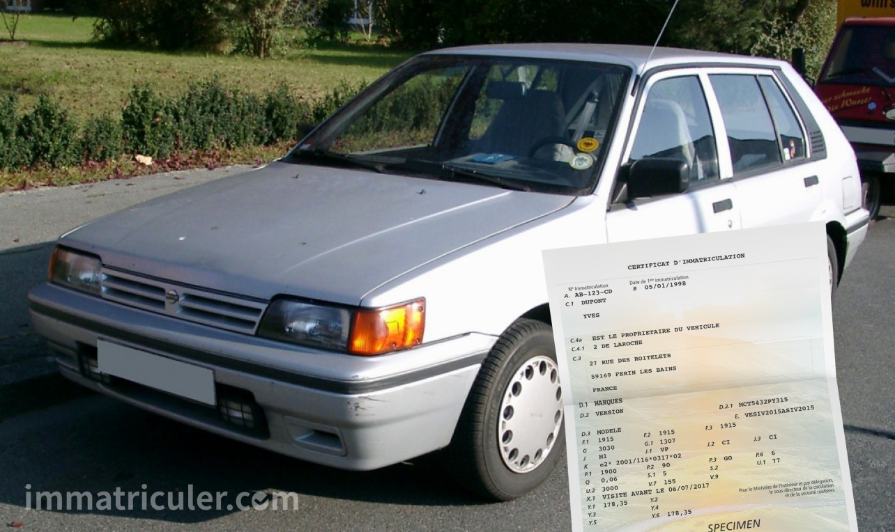 prix carte grise nissan sunny-127