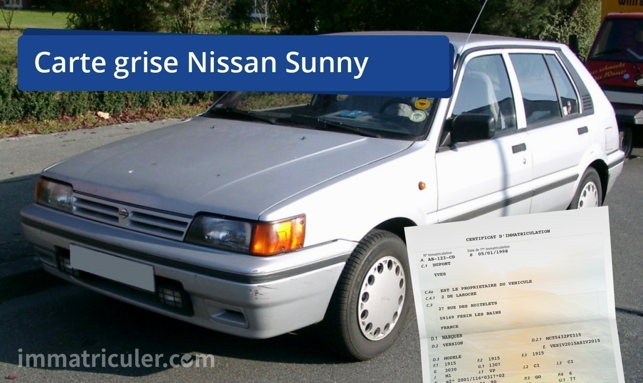 prix carte grise nissan sunny-127