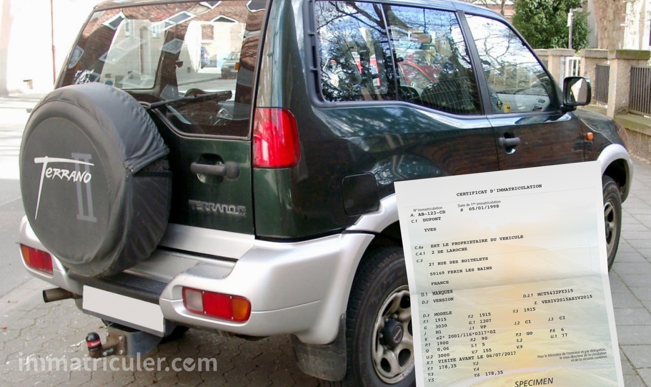 prix carte grise nissan terrano-127