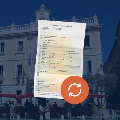 prix carte grise Ollioules 83190