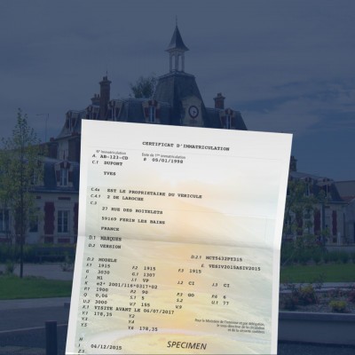 prix carte grise Persan 95340