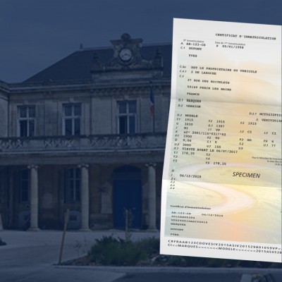 prix carte grise Talence 33400