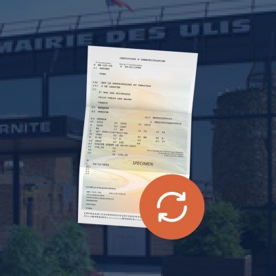 prix carte grise Ulis 91940