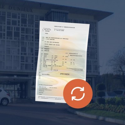 prix carte grise Unieux 42240