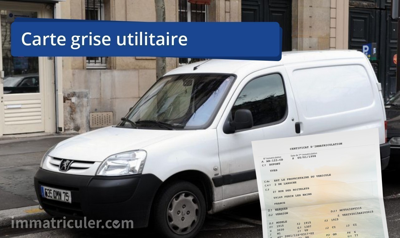 utilitaire carte grise