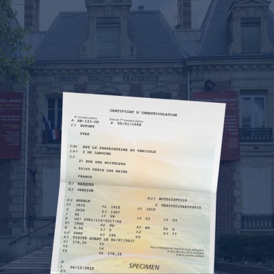 prix carte grise Valenton 94460