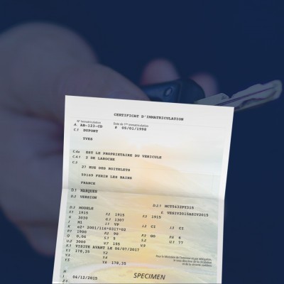 vente vehicule carte grise